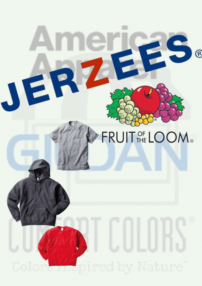 JERZEES/FRUIT OF THE LOOM 国内代理店在庫