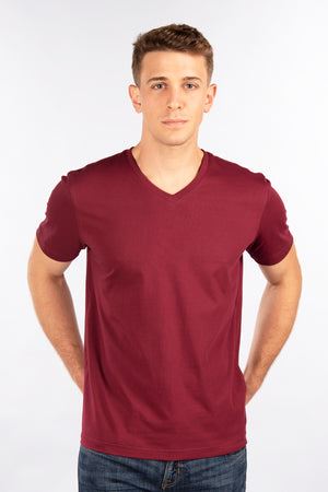city lab Fitted Basic Tee V-Neck