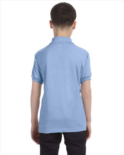 hanes Youth 5.2 oz. 50/50 EcoSmart Jersey Knit Polo