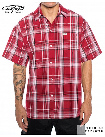 caltop 1000 S/S Plaid Color Base Shirt