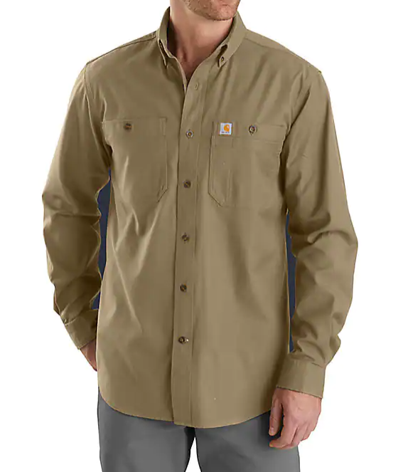 carhartt Rugged Flex Relaxed Fit Midweight Canvas Long-Sleeve Shirt