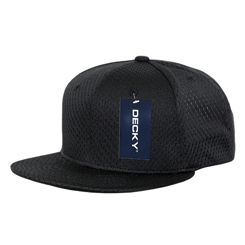 decky Mesh Jersey Flat Bill Snapbacks