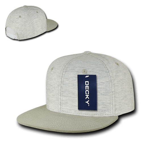 decky Heather Jersey Knit Snapbacks