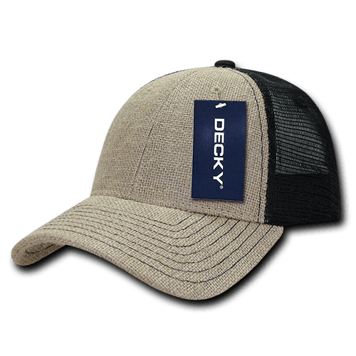 decky Low Crown Jute Trucker