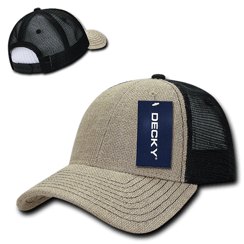 decky Low Crown Jute Trucker