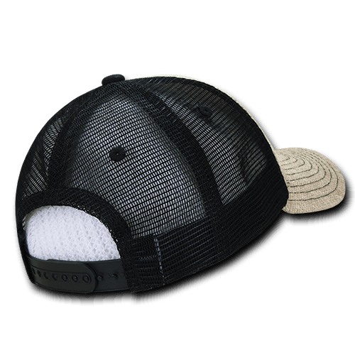 decky Low Crown Jute Trucker