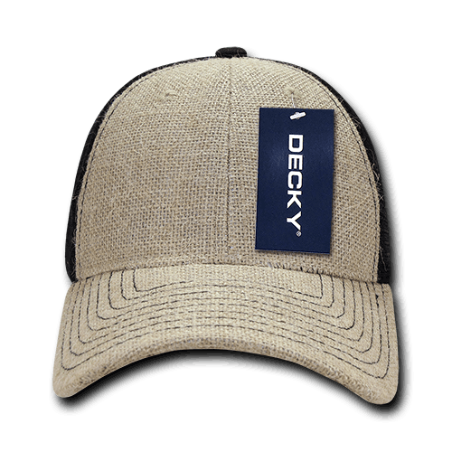 decky Low Crown Jute Trucker