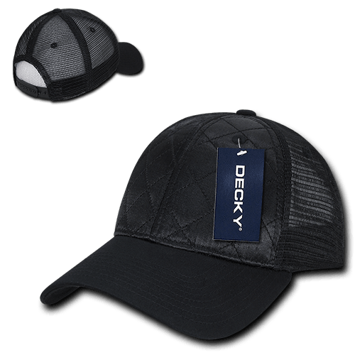 decky Quilted Curve Trucker Caps