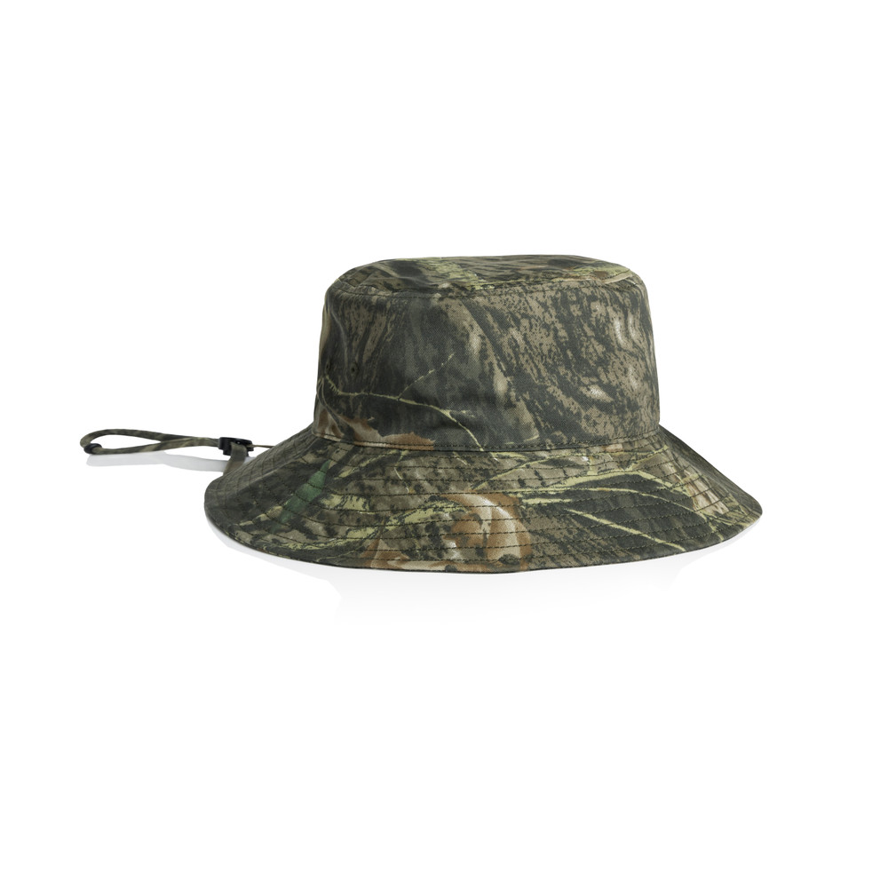 as colour Wide Brim Camo Bucket Hat