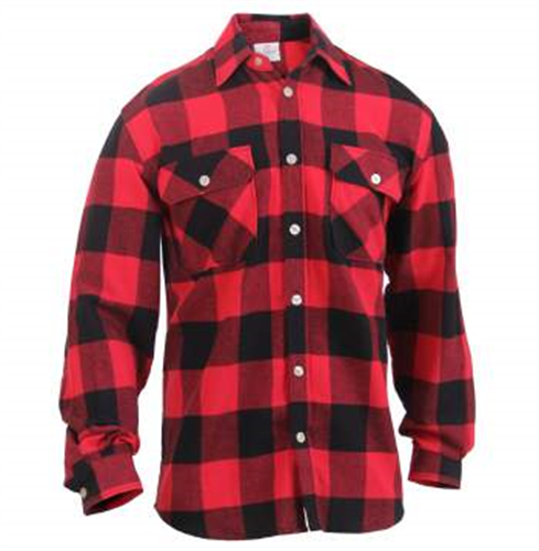 rothco Red Plaid Lightweight Flannel Shirt
