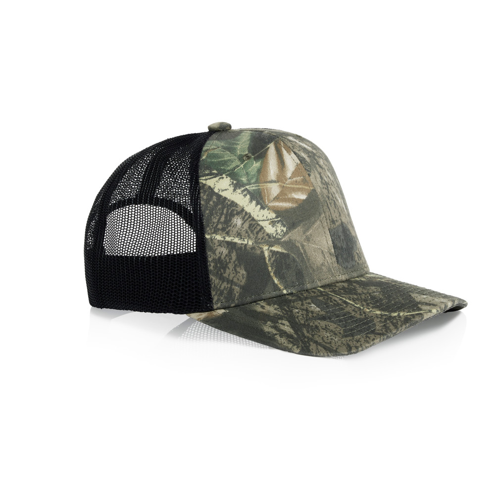as colour Mesh Contrast Camo Cap