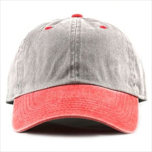 newhattan 100% cotton two-toned pigmentdyed baseball caps