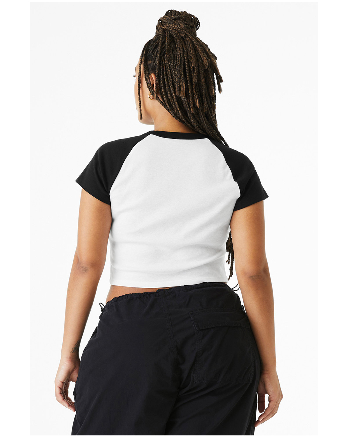 bella+canvas-ap Ladies Micro Ribbed Raglan Baby Tee