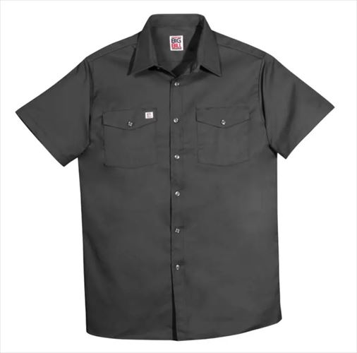 big bill BUTTON UP S/S WORK SHIRT madeinUSA