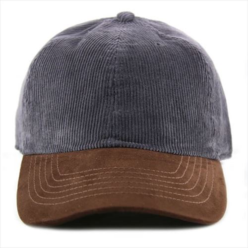 newhattan 100% cotton cap w/sythetic suede visor