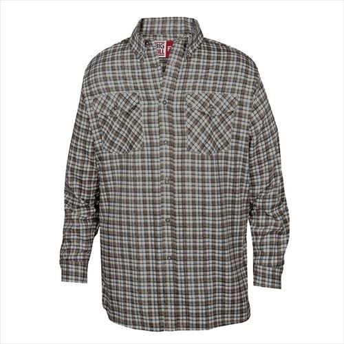 big bill Button-Down Plaid Dress Shirt