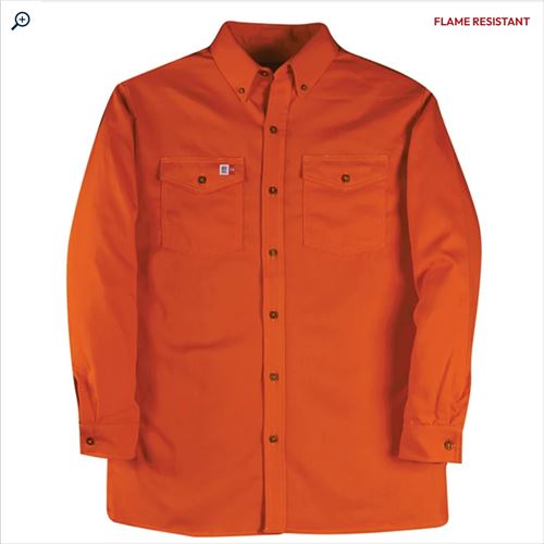 big bill FR Button-Down Industrial Work Shirt