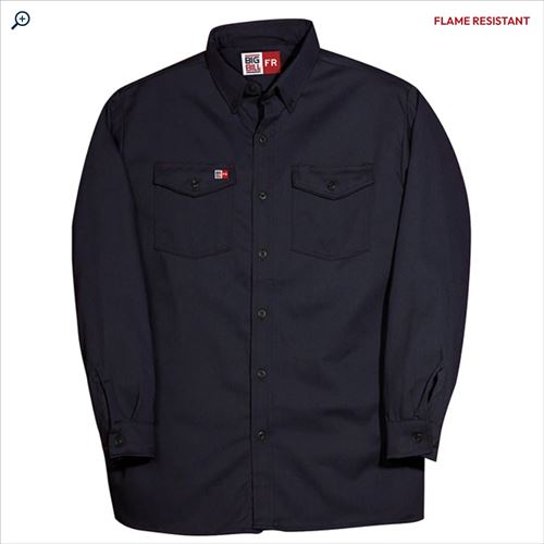 big bill FR Button-Down Industrial Work Shirt