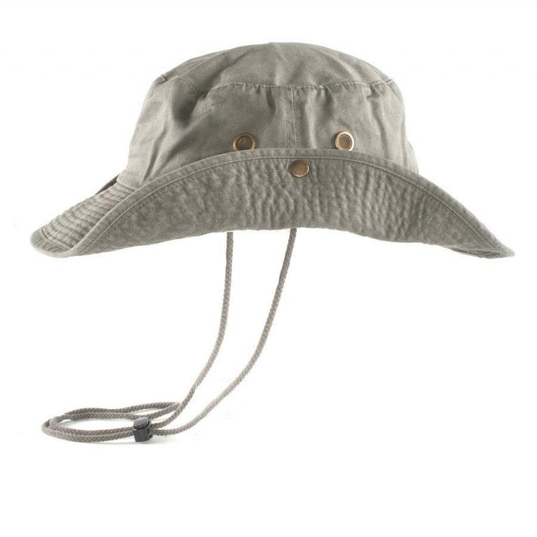 Newhattan Men's Safari Bucket Hat – 100% Cotton Camo Style For Summer Outdoor Adventures