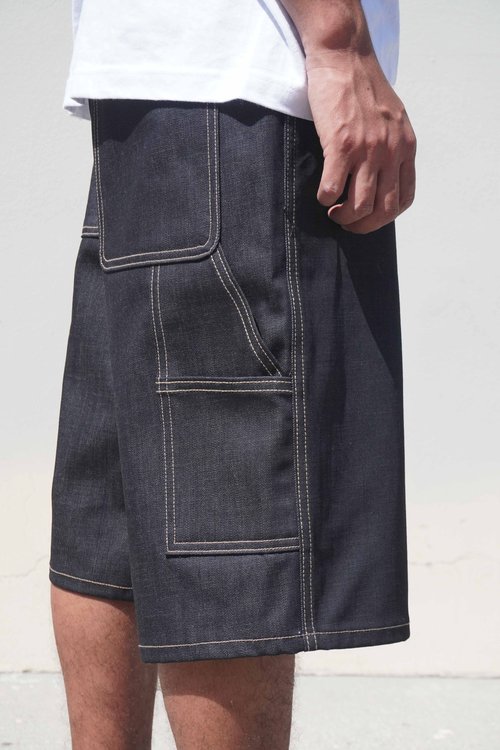 neo blue Baggy Carpenter Shorts