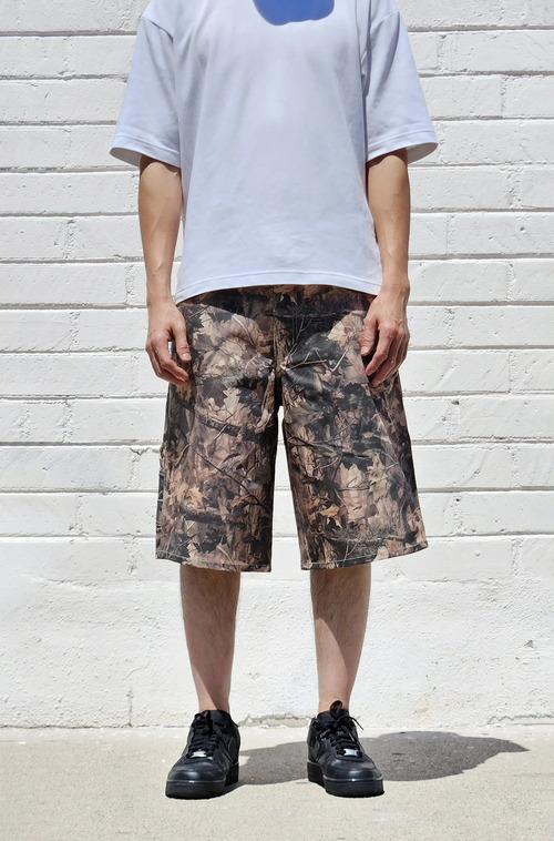 neo blue Hunting Camo Carpenter Shorts