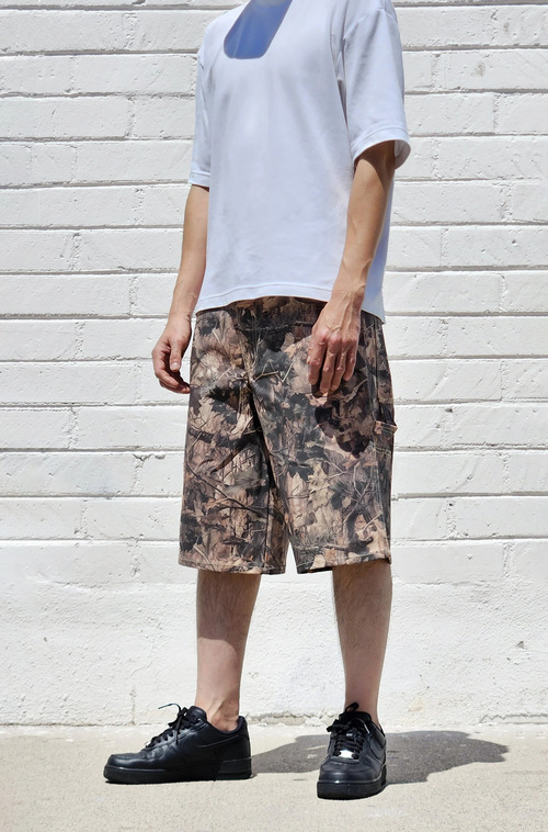 neo blue Hunting Camo Carpenter Shorts