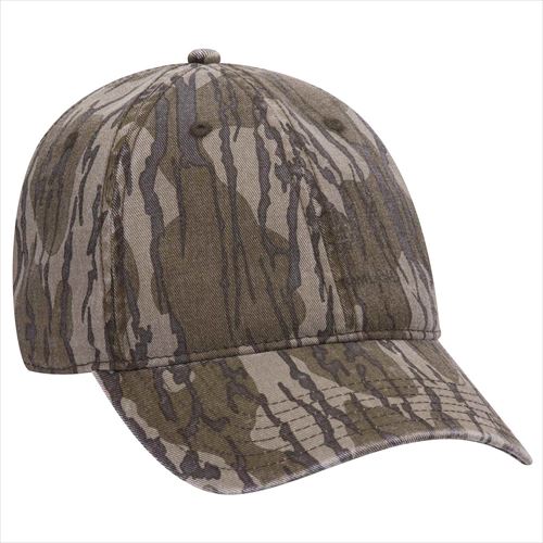 otto Mossy Oak CAMO Garment Washed Cotton Twill 6P Low Profile Baseball Cap