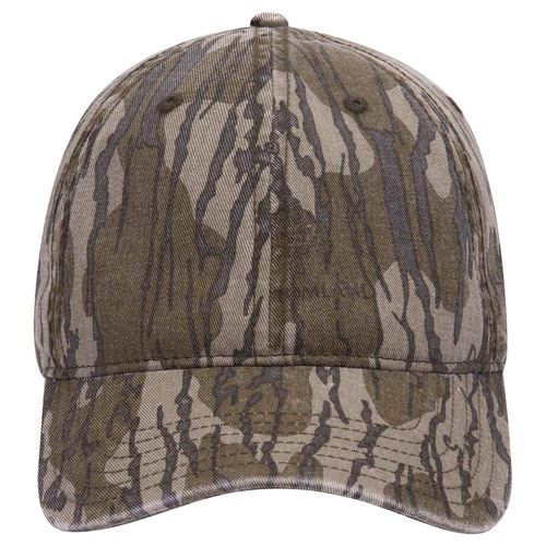 otto Mossy Oak CAMO Garment Washed Cotton Twill 6P Low Profile Baseball Cap