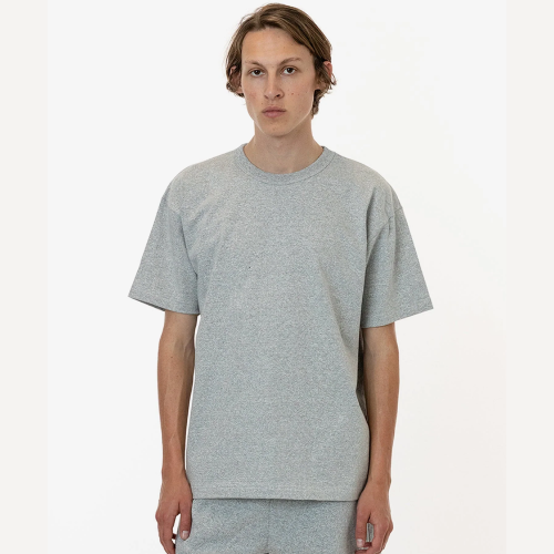 los angeles apparel S/S Grmnt Dye Crew Neck 6.5oz