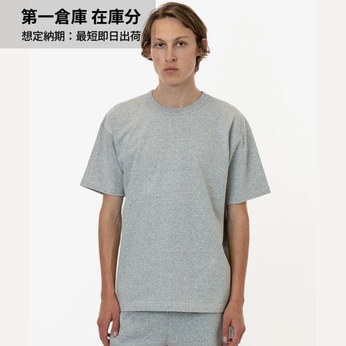 los angeles apparel S/S Grmnt Dye Crew Neck 6.5oz