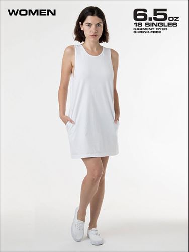 los angeles apparel Garment Dye Tank Dress