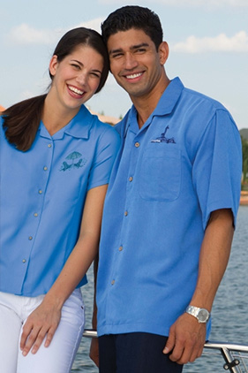 mission imprintables 3000 Inner Harbor Mens Camp Shirt