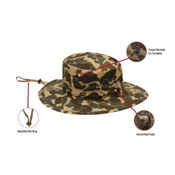 rothco X Bear Archery Fred Bear Camo Adjustable Boonie Hat