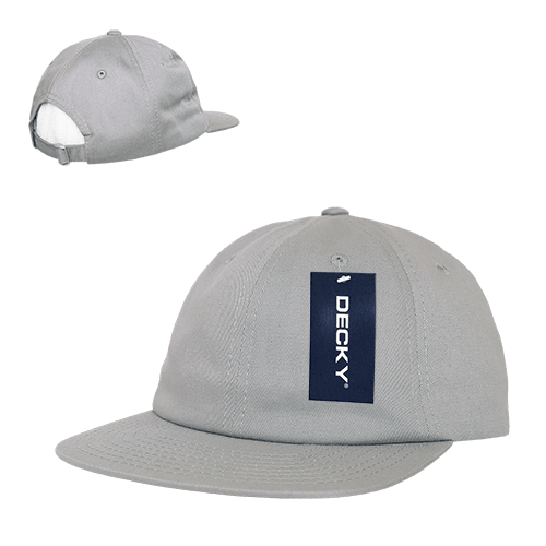 decky Relaxed Flat Bill Cotton Caps