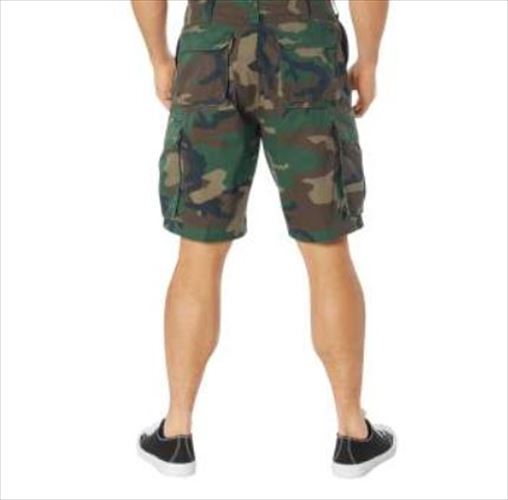 【Close Out Sale】Rothco 2140 Vintage Camo Paratrooper Cargo Shorts