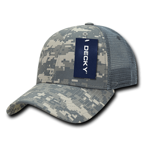 decky Structured Camo Trucker Caps