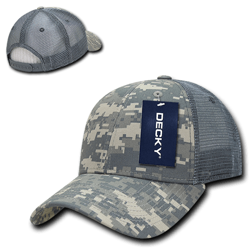 decky Structured Camo Trucker Caps