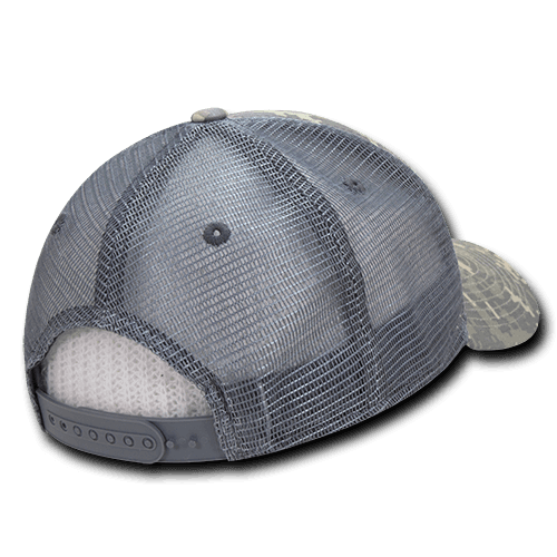 decky Structured Camo Trucker Caps