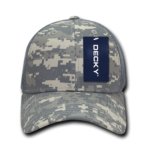 decky Structured Camo Trucker Caps