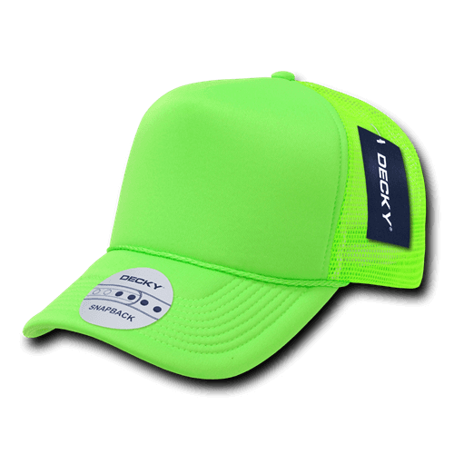 decky Solid Color Neon Trucker Caps