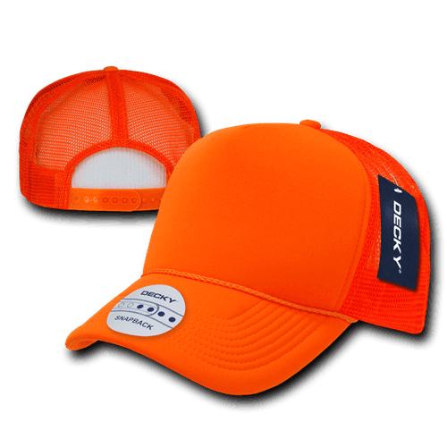 decky Solid Color Neon Trucker Caps