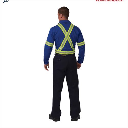big bill INDUSTRIAL WORK SHIRT WITH REFLECTIVE MATERIAL
