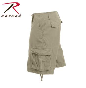 rothco Khaki Vintage Infantry Utility Shorts