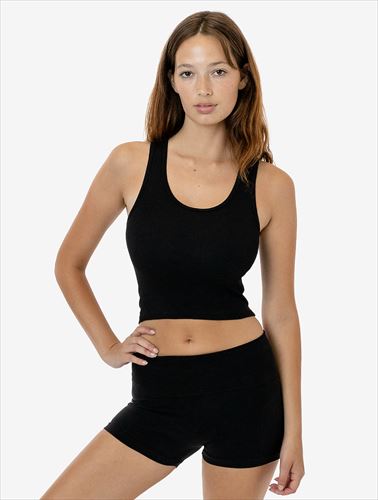 Los Angeles Apparel Heavy 2x1 Rib Crop Tank Viaos Viatransports Order