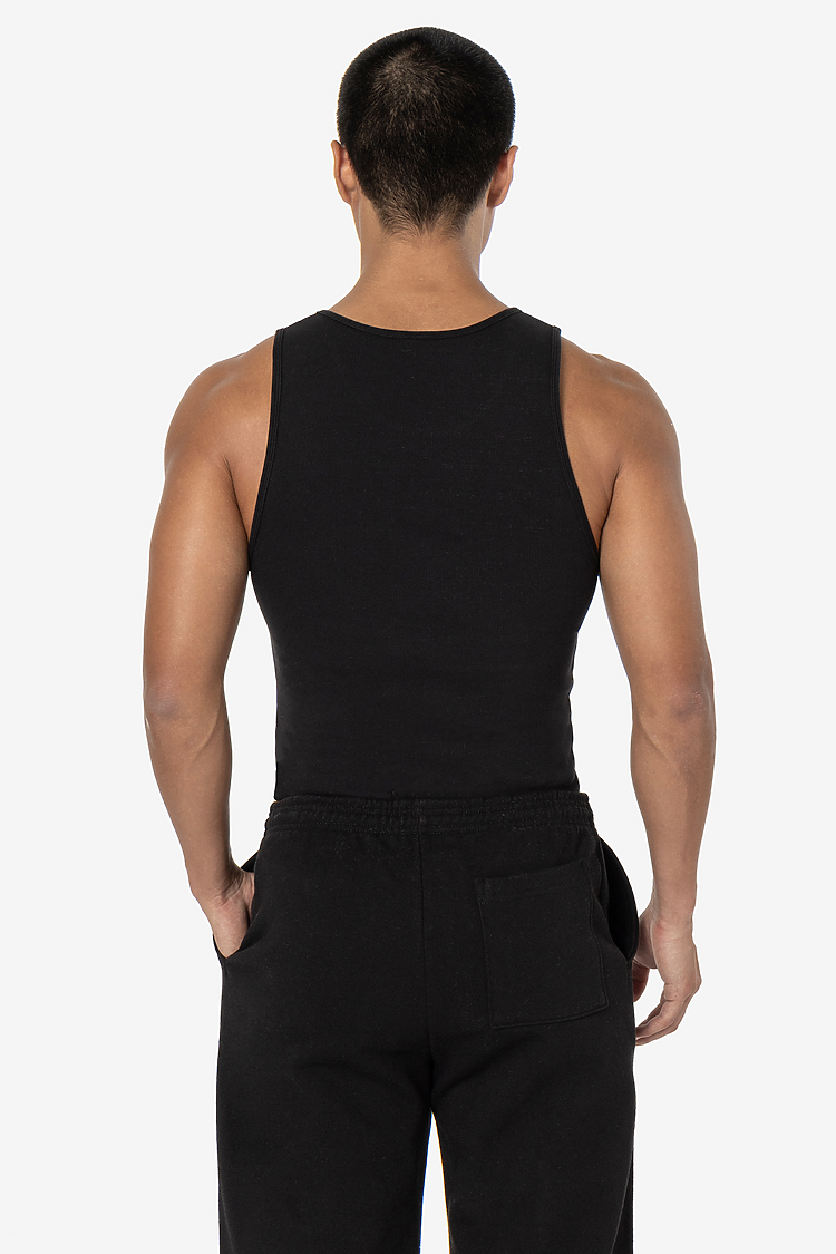 los angeles apparel 2x1 Cotton Spandex Rib Tank