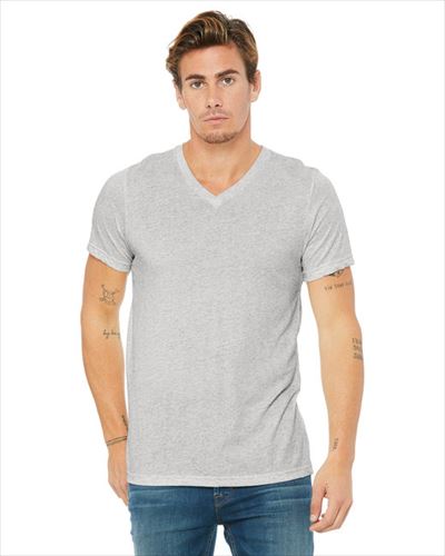 bella+canvas-ap Unisex Triblend Short-Sleeve V-Neck T-Shirt VIAOS ...