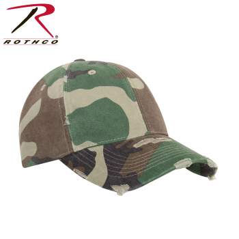 rothco Vintage Woodland Camo Low Profile Cap