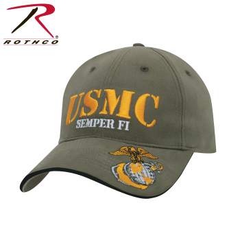 rothco Olive Drab U.S.M.C Semper Fi Deluxe LowProfile Cap