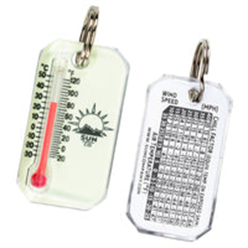 sun company LumaZip Glow-in-the-Dark Zipper Pull Thermometer