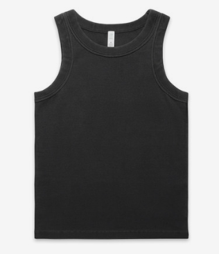 as colour Wos Faded Organic Rib Tank